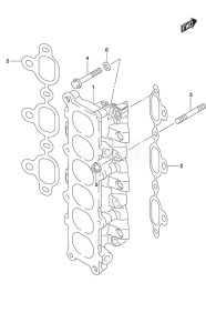 DF 300AP drawing Intake Manifold