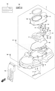 Outboard DF 350A drawing Ring Gear Cover