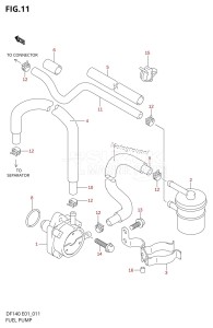 DF140 From 14001F-880001 (E01 E40)  2008 drawing FUEL PUMP