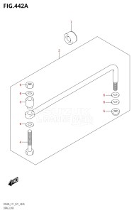 04005F-240001 (2022) 40hp E34-Italy (DF40ASVT  DF40ASVT) DF40A drawing DRAG LINK (SEE NOTE)