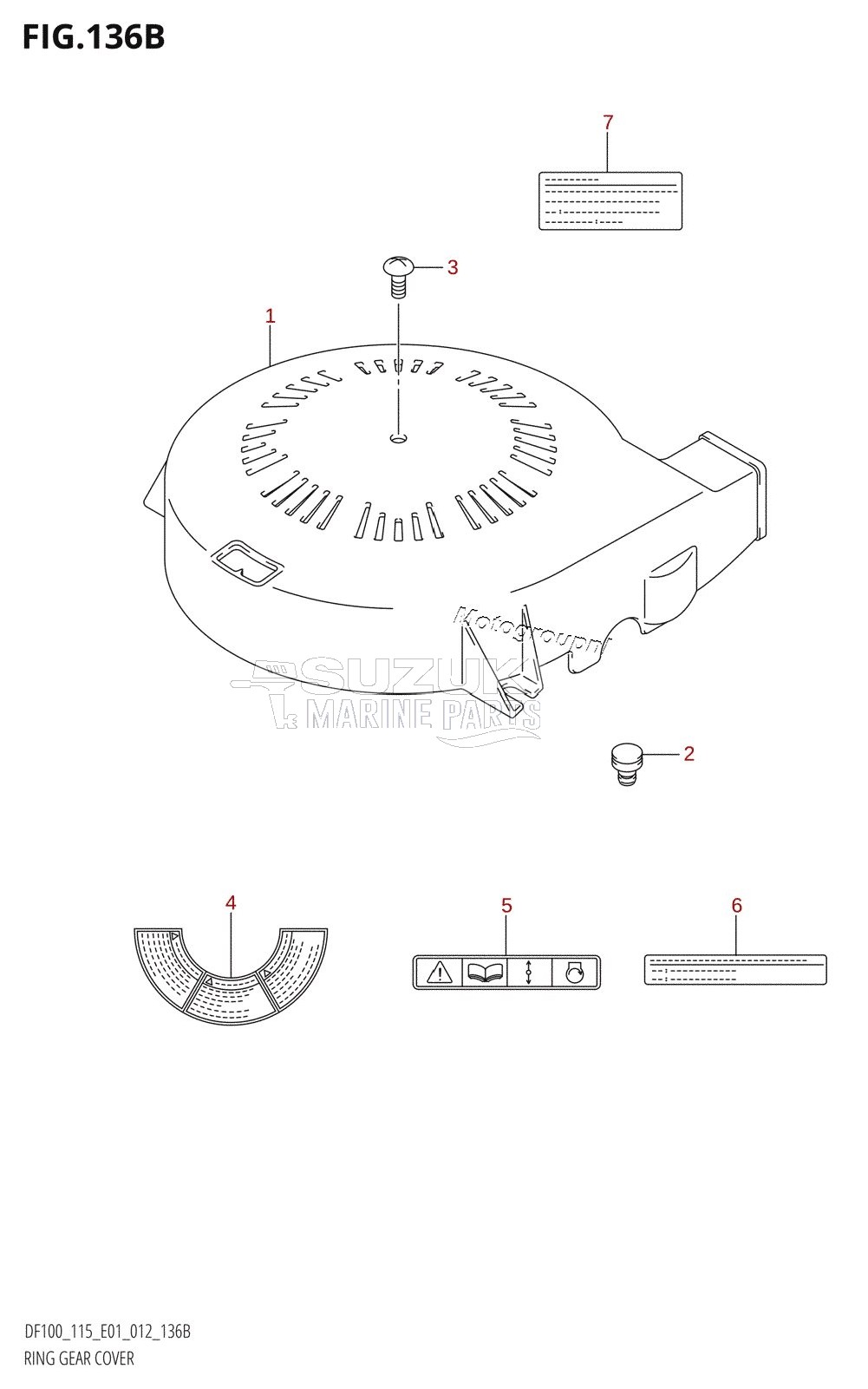 RING GEAR COVER (DF100T:E40)