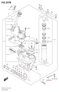 DF225T From 22503F-910001 (E01 E40)  2019 drawing TRIM CYLINDER (X-TRANSOM,XX-TRANSOM)