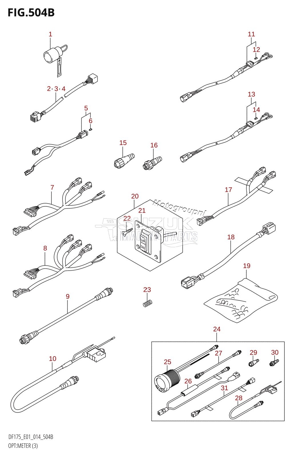 OPT:METER (3) (DF150TG:E40)