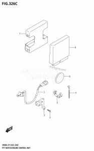 DF40A From 04003F-140001 (E01 E11)  2021 drawing PTT SWITCH /​ ENGINE CONTROL UNIT ((DF40AQH,DF60AQH):(020,021,022))