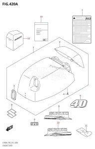 DT40 From 04005K-510001 ()  2015 drawing ENGINE COVER (DT40W:P40)