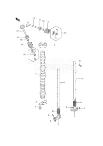 Outboard DF 70 drawing Camshaft