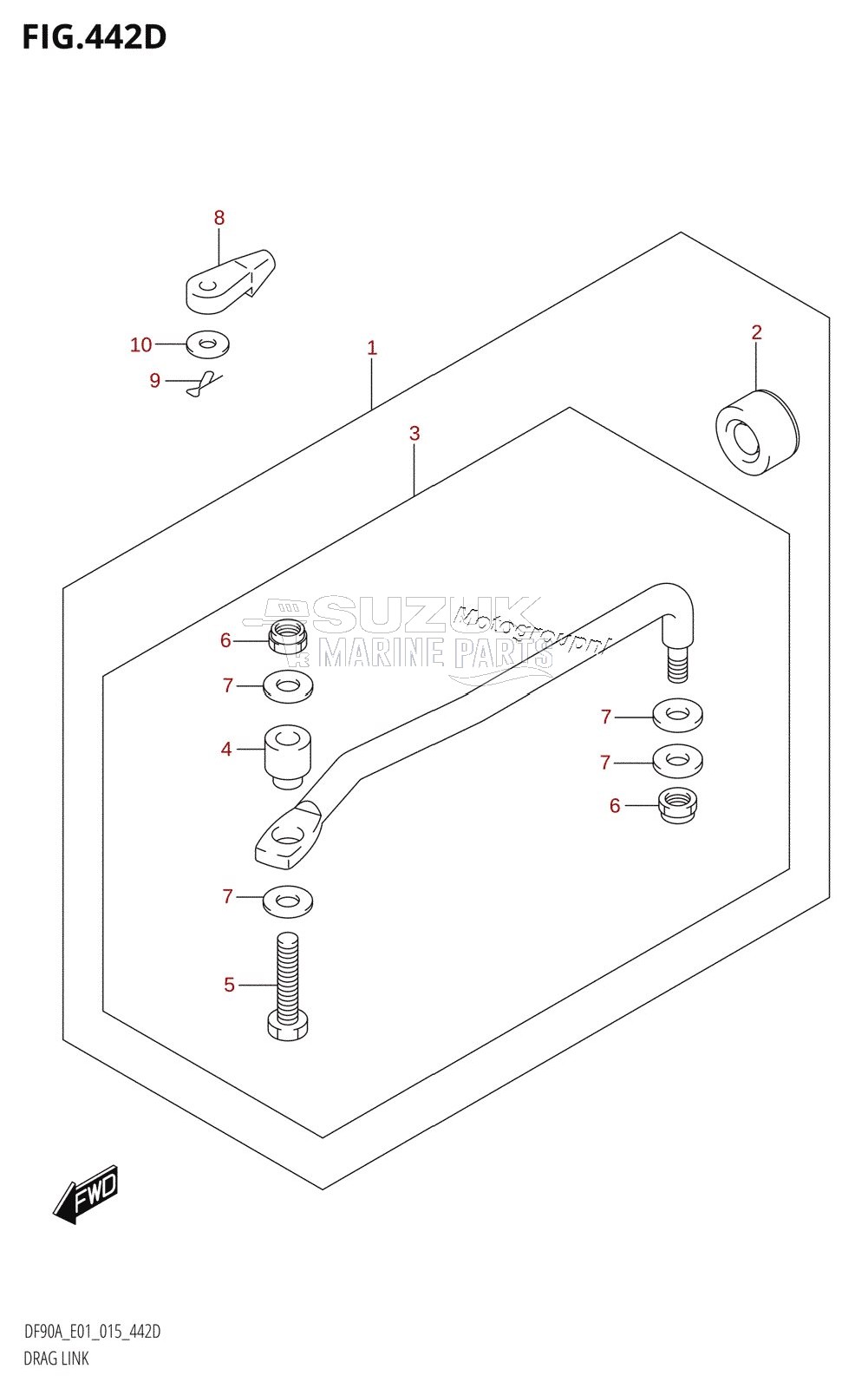 DRAG LINK (DF70ATH:E40)