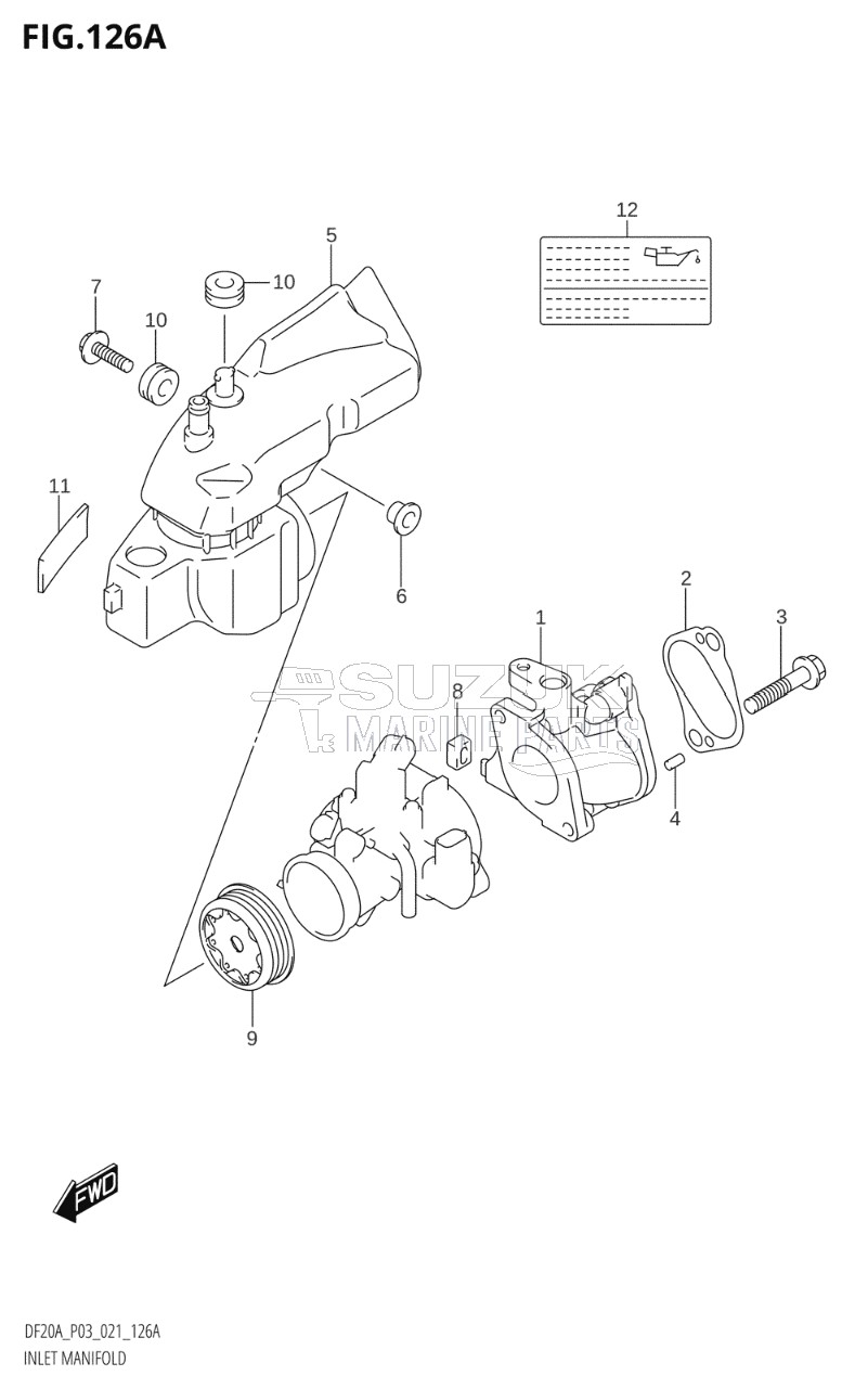 INLET MANIFOLD (DF9.9B,DF9.9BT,DF9.9BTH)