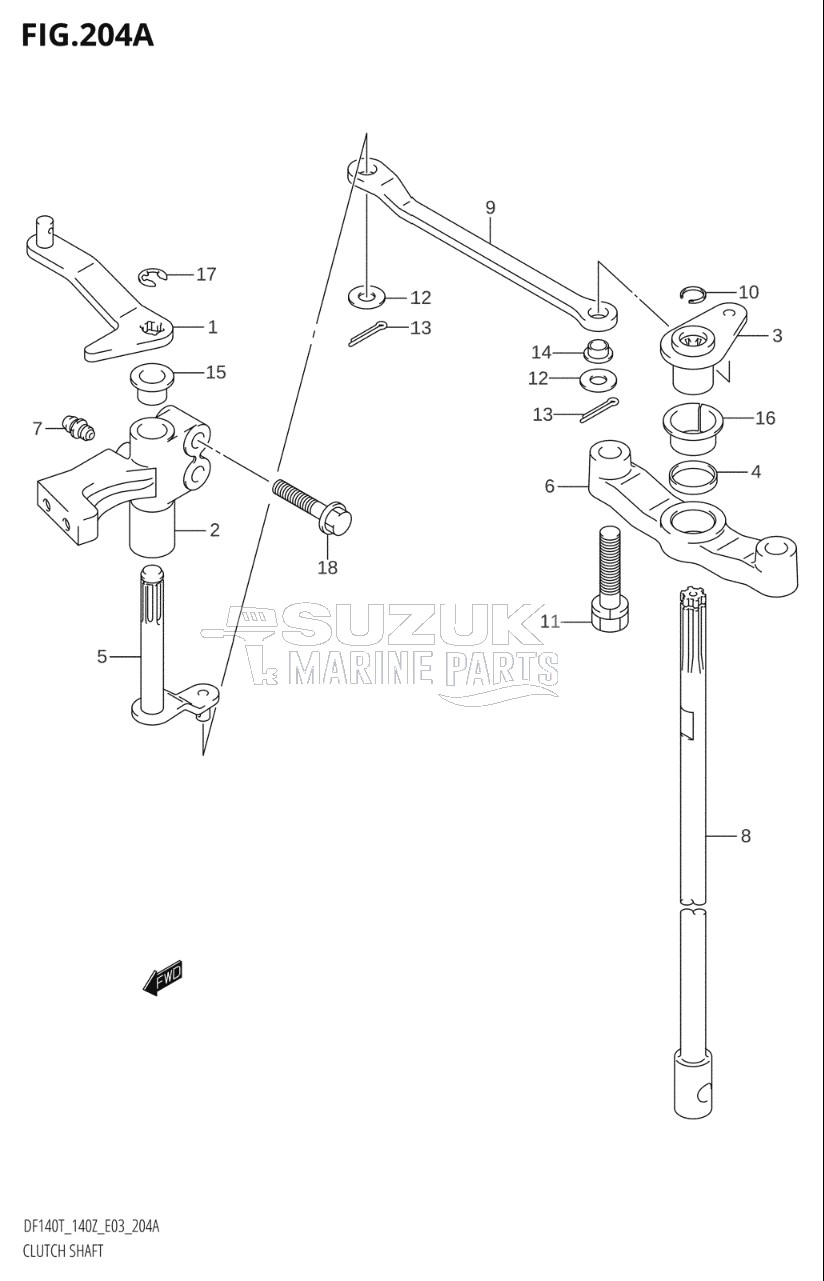 CLUTCH SHAFT (K2,K3)