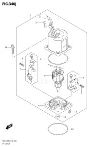 DF250 From 25003F-610001 (E01 E40)  2016 drawing PTT MOTOR (DF250T:E01)