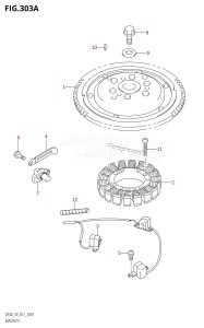 DF40 From 04001F-371001 (E01 E11)  2003 drawing MAGNETO (X,Y)