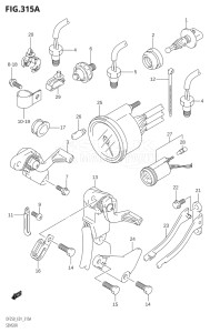 20001F-421001 (2004) 200hp E01-Gen. Export 1 (DF200TK4) DF200 drawing SENSOR