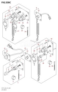 DF150ZG From 15002Z-510001 (E03)  2015 drawing OPT:SWITCH (DF150Z:E03)