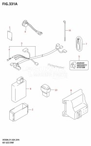 DF300B From 30003F-440001 (E11)  2024 drawing KEY LESS START