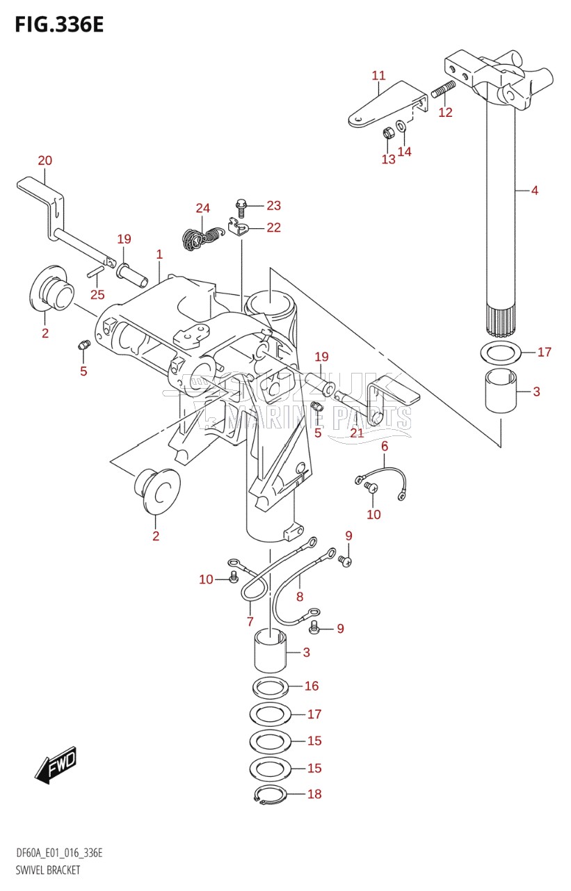 SWIVEL BRACKET (DF50A:E01)