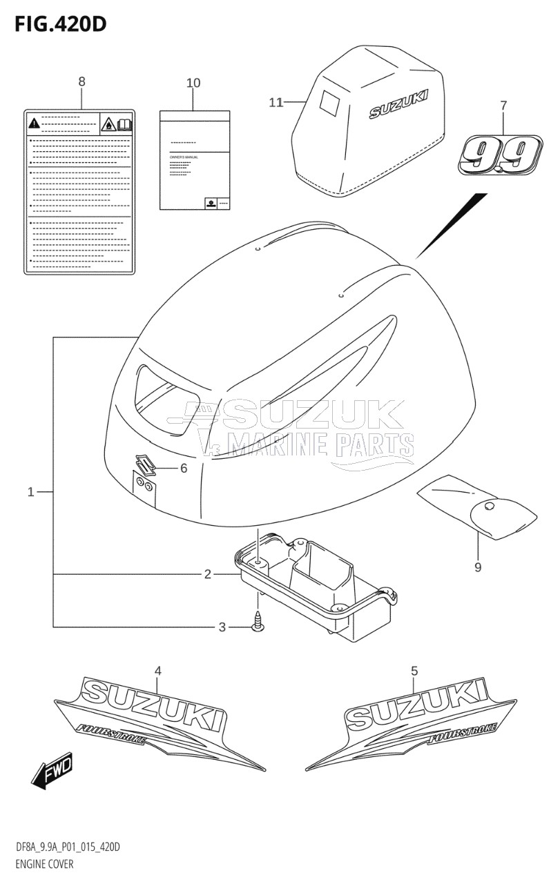 ENGINE COVER (DF9.9AR:P01)