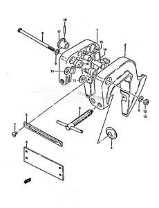 DT3.5 From 0351-100000 ()  1988 drawing CLAMP BRACKET