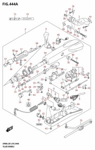 DF80A From 08002F-910001 (E01 E40)  2019 drawing TILLER HANDLE (DF70ATH,DF90ATH)