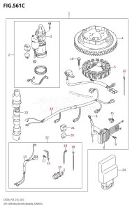 DF9.9B From 00995F-410001 (P03)  2014 drawing OPT:STARTING MOTOR (MANUAL STARTER) (DF20A:P03:M-STARTER)