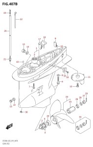 DF175A From 17503F-910001 (E03)  2019 drawing GEAR CASE (DF200AZ,DF175AZ,DF150AZ)