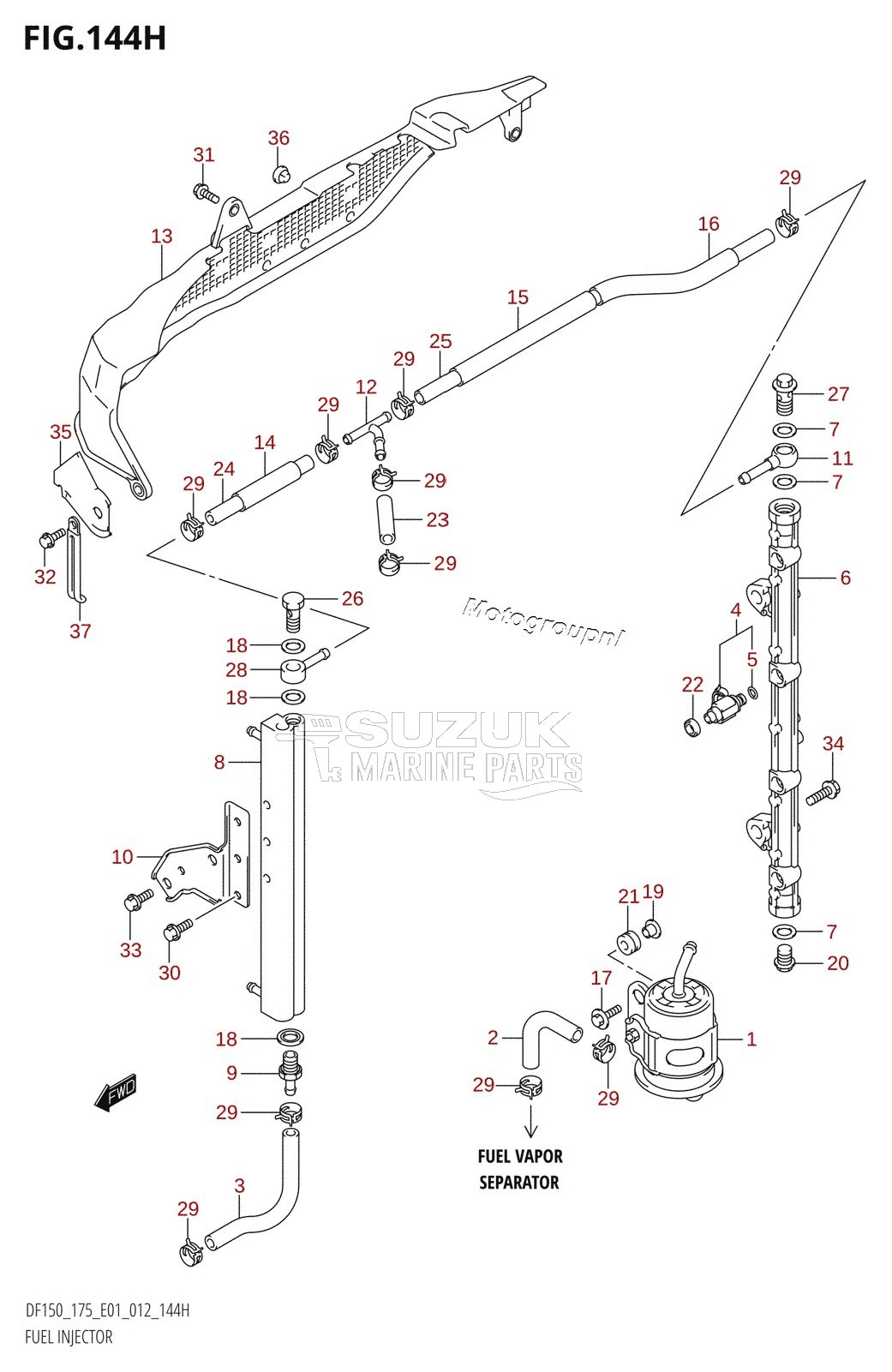 FUEL INJECTOR (DF175Z:E40)