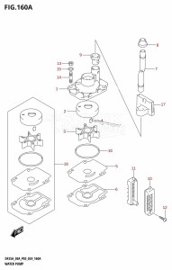 DF250ATSS From 25001N-440001 (E03)  2024 drawing WATER PUMP