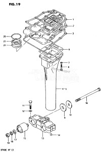 DT40 From 04003-503697 ()  1985 drawing EXHAUST TUBE