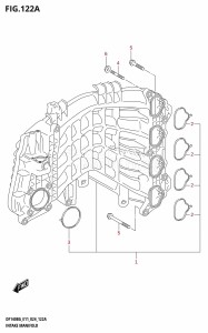 DF140BG From 14004F-440001 (E11 - E40)  2024 drawing INTAKE MANIFOLD