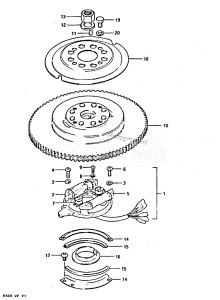 DT60 From 06001-401001 ()  1984 drawing MAGNETO