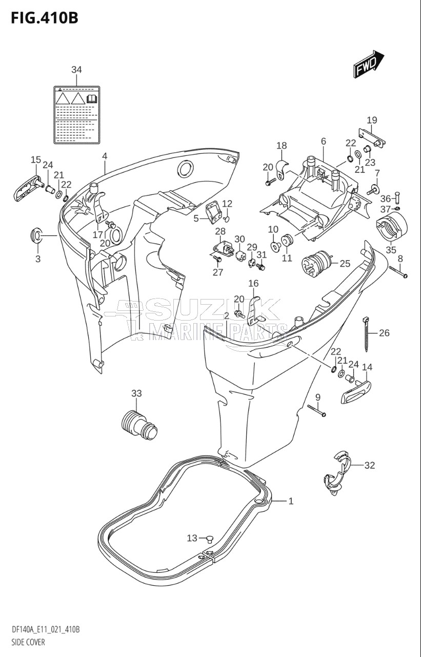 SIDE COVER (DF115AST)