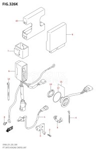 05003F-040001 (2020) 50hp E01-Gen. Export 1 (DF50A  DF50ATH) DF50A drawing PTT SWITCH / ENGINE CONTROL UNIT (DF60AVT:E40,DF60AVTH:E40)