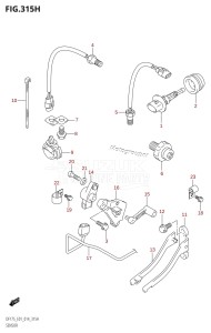 DF150 From 15002F-410001 (E01 E40)  2014 drawing SENSOR (DF150ZG:E40)