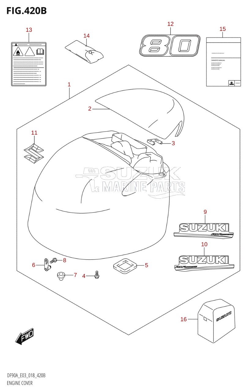 ENGINE COVER (DF80A)