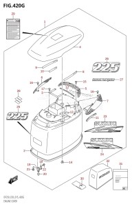 DF250T From 25004F-510001 (E03)  2015 drawing ENGINE COVER (DF225Z:E03)