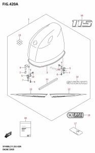 DF115BG From 11505F-440001 (E11 - E40)  2024 drawing ENGINE COVER (DF115BG,DF115BZG)