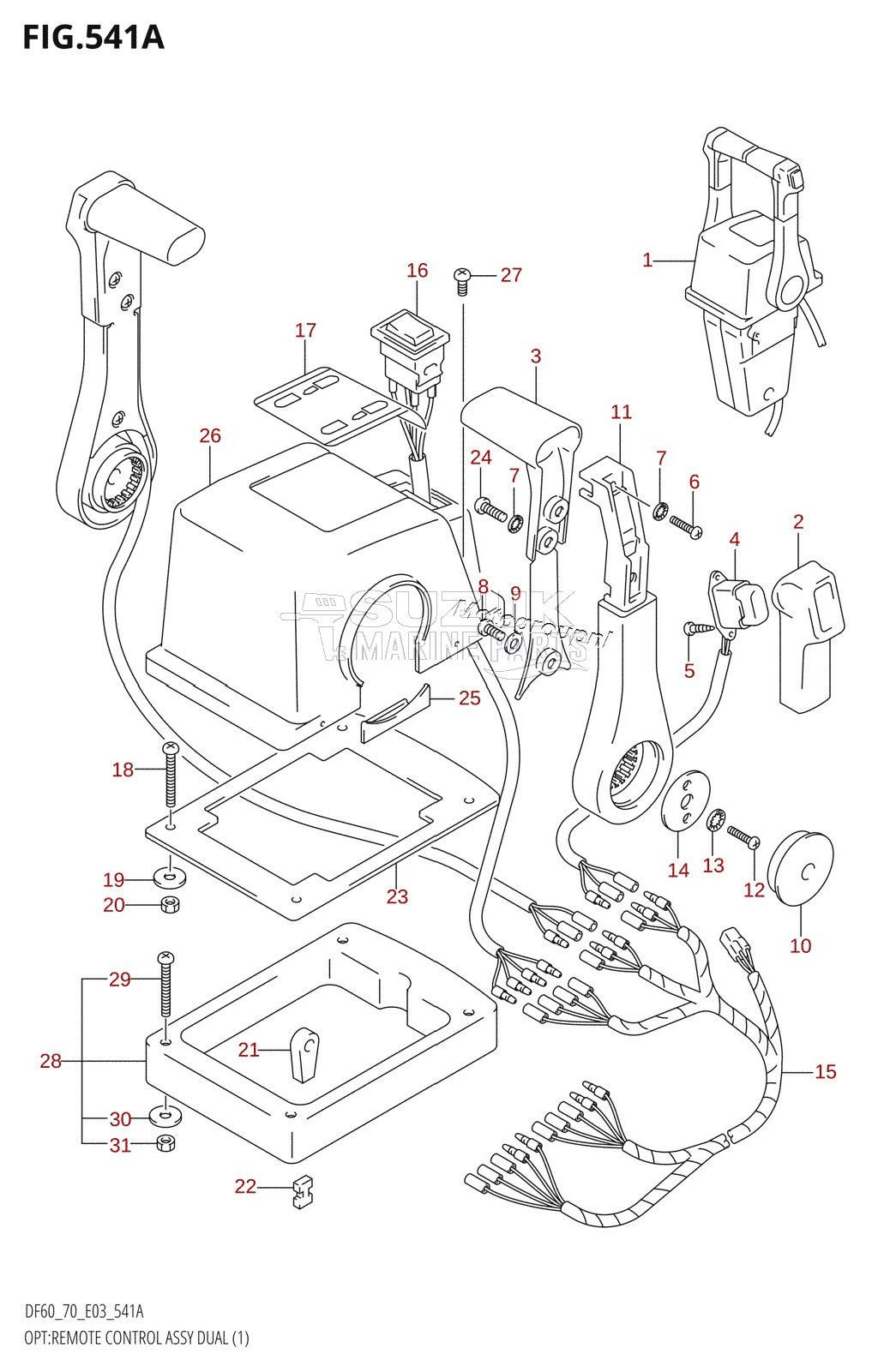 OPT:REMOTE CONTROL ASSY DUAL (1) (K5,K6,K7,K8,K9)