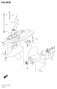 09003F-610001 (2016) 90hp E03-USA (DF90A) DF90A drawing GEAR CASE (DF80A:E03)