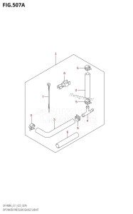 DF140BG From 14004F-240001 (E11 E40)  2022 drawing OPT:WATER PRESSURE GAUGE SUB KIT (DF115BG,DF115BZG)