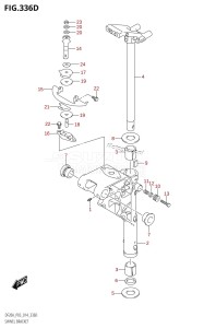 DF20A From 02002F-410001 (P03)  2014 drawing SWIVEL BRACKET (DF9.9BTH:P03)