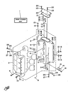 150A drawing CYLINDER--CRANKCASE-1