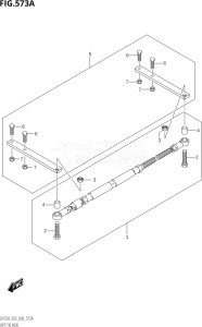 25003Z-040001 (2020) 250hp E03-USA (DF250Z  DF250Z) DF250Z drawing OPT:TIE ROD