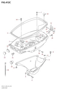 DT9.9 From 00993K-210001 (P36 P40)  2012 drawing LOWER COVER (DT9.9K:P36)