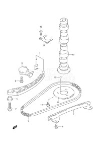 Outboard DF 30 drawing Camshaft