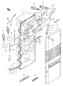 DT225 From 22501-030001 ()  2000 drawing IGNITION COIL DT200S /​ 225 (MODEL:89~00)(*)