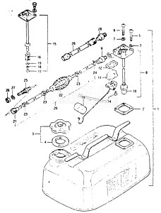 DT6 From 00601-401001 till 406518 ()  1984 drawing FUEL TANK 1