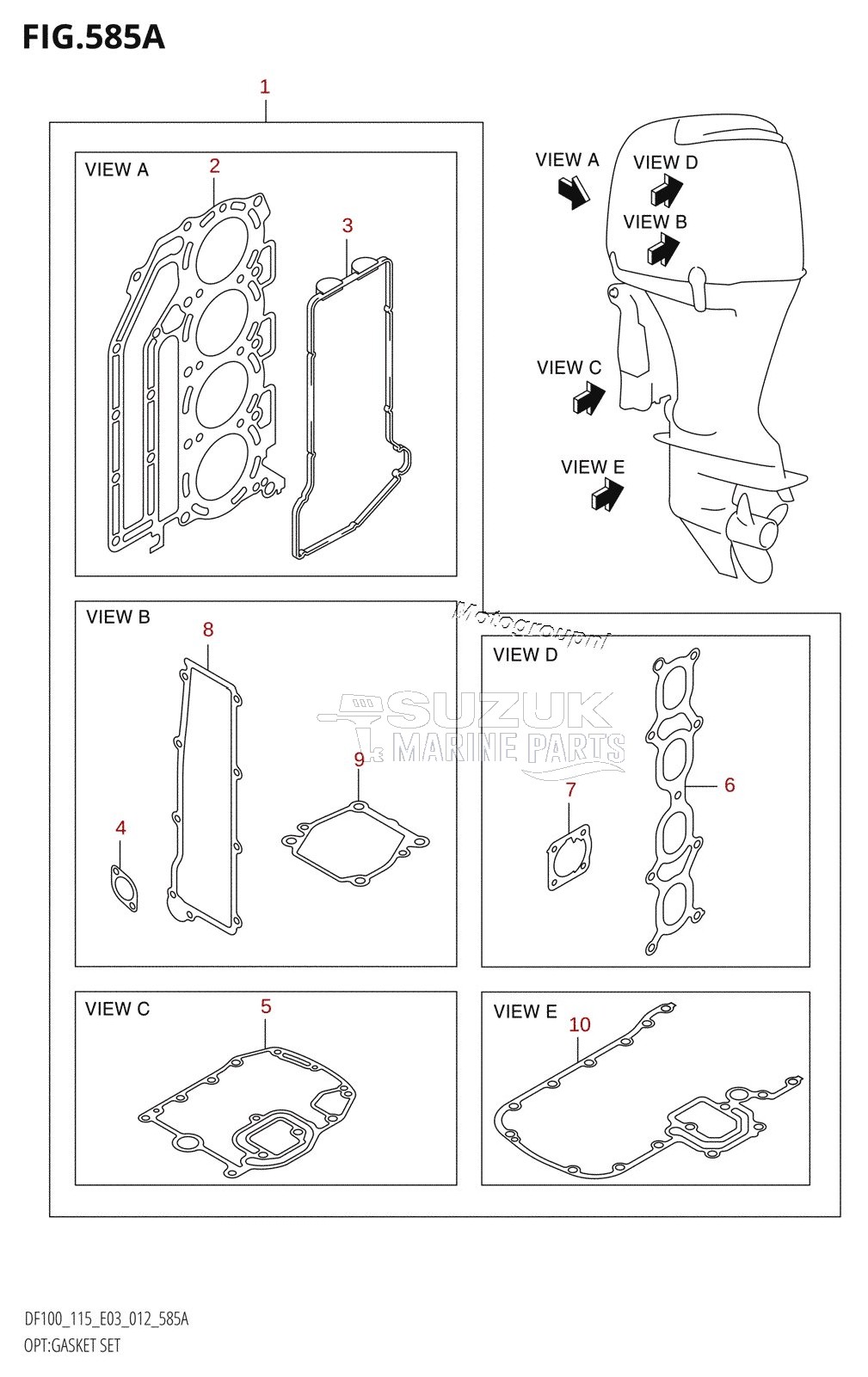 OPT:GASKET SET