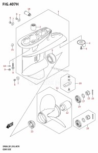 DF60A From 06003F-610001 (E01 E40)  2016 drawing GEAR CASE (DF60A:E40)