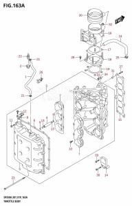 DF350A From 35001F-910001 (E01)  2019 drawing THROTTLE BODY