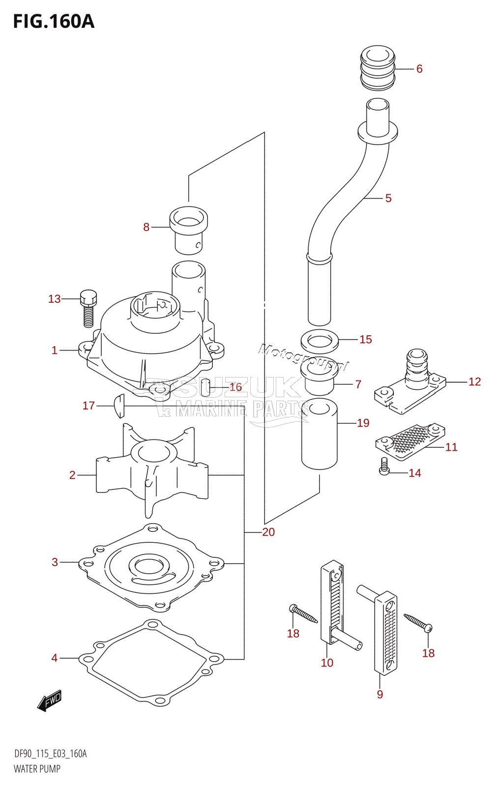 WATER PUMP (K1,K2,K3,K4,K5,K6)