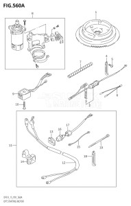 00992F-980001 (2009) 9.9hp P01-Gen. Export 1 (DF9.9K9  DF9.9RK9) DF9.9 drawing OPT:STARTING MOTOR (K4)